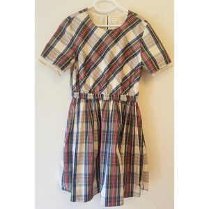 J Crew Girl Size 12 Holiday Party Dress Tartan